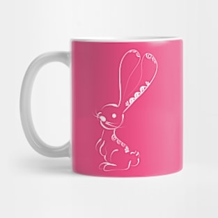 Cute white bunny rabbit Mug